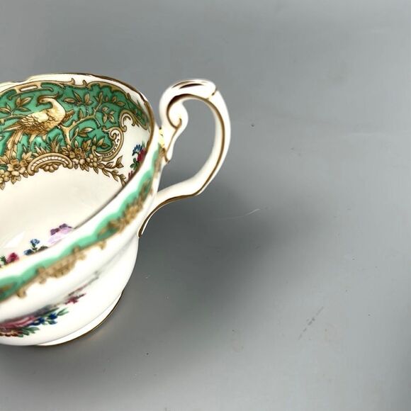 Vintage Coalport "MONTROSE Green" Tea Cup with Saucer Porcelain England - Picture 10 of 14